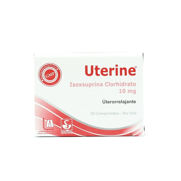 UTERINE CJ X 20 COMPRIMIDOS única