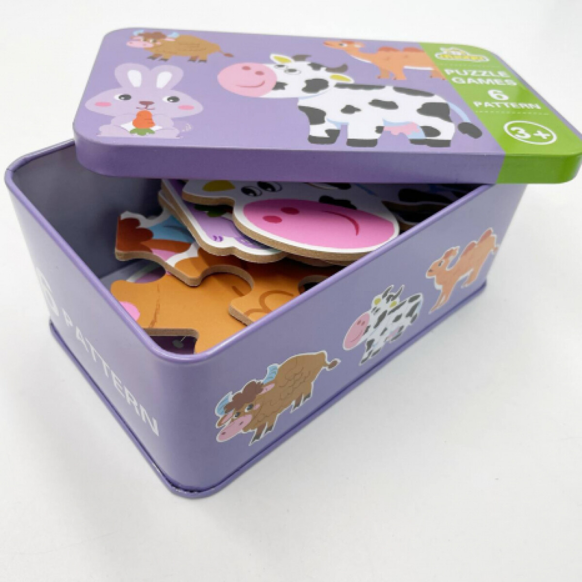 Puzzle divertido en lata - granja 