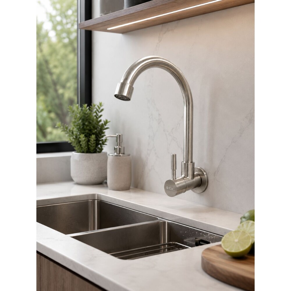 Grifo unitario de Pared acero inox Fimeta Grifo Unitario De Pared Acero Inox Fimeta