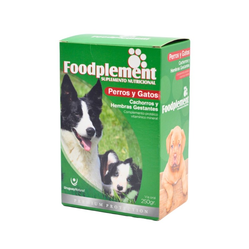 SUPLEMENTO NUTRICIONAL FOODPLEMENT CACHORROS Y HEMBRAS GESTANTES CAJA DE 250 GMS SUPLEMENTO NUTRICIONAL FOODPLEMENT CACHORROS Y HEMBRAS GESTANTES CAJA DE 250 GMS