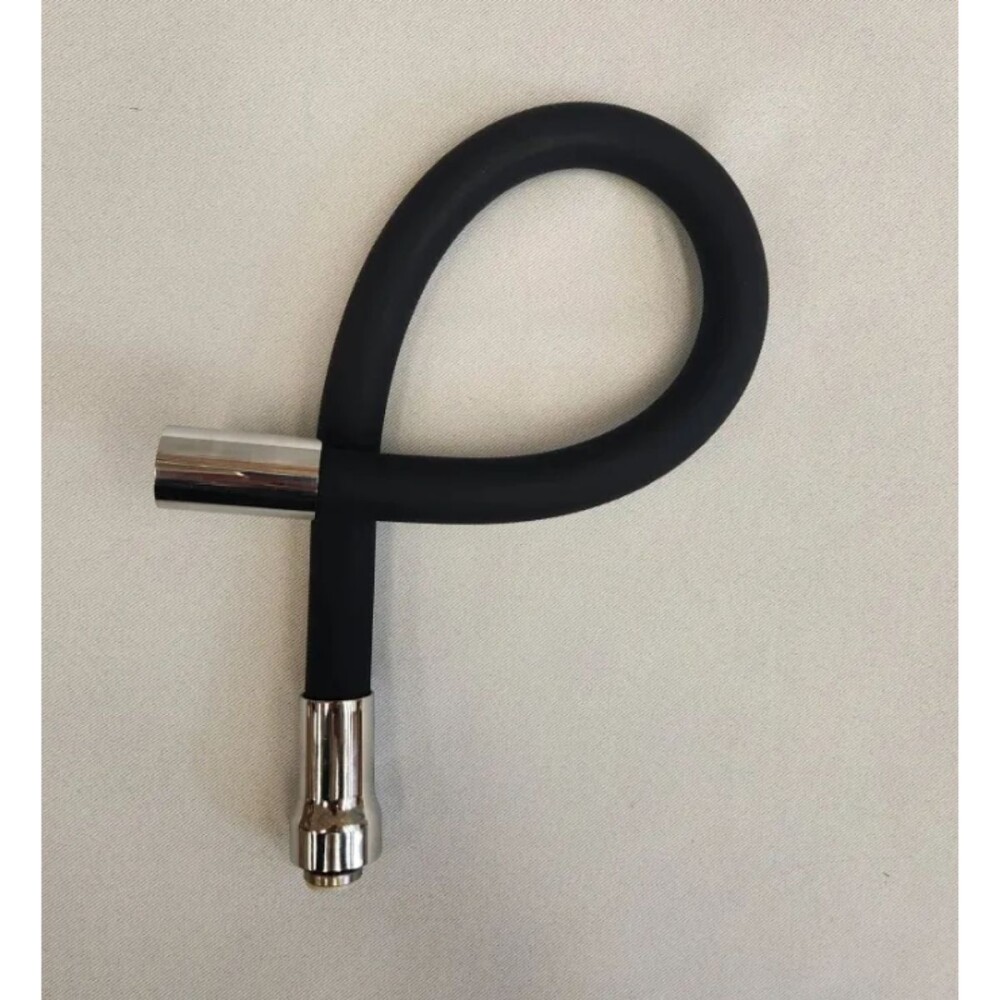 Pico para canilla flexible negro roseta Pico Para Canilla Flexible Negro Roseta