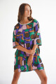 VESTIDO GEO AZUL