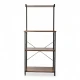 Mueble auxiliar Rack organizador 4 niveles de cocina Hierro y MDF Sin Color