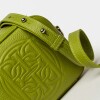 Bandolera Eterial en cuero graneado Moss