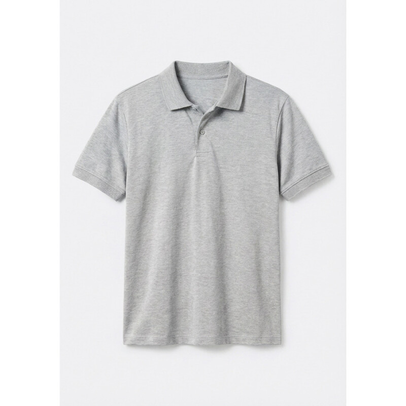 CAMISA POLO MM MASC CINZA MESCLA