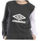 Buzo de Mujer Umbro Cutts Negro Melange - Blanco