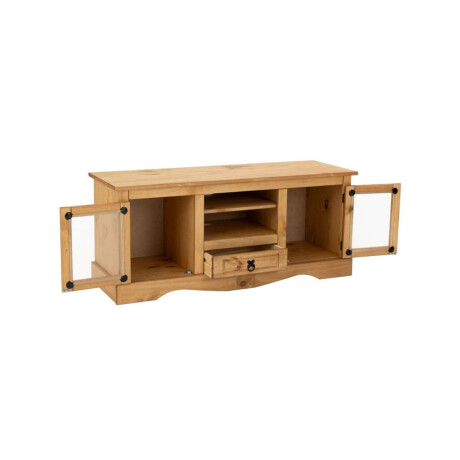 Rack 2 Puertas Vidrio Li­nea Mexicana Natural