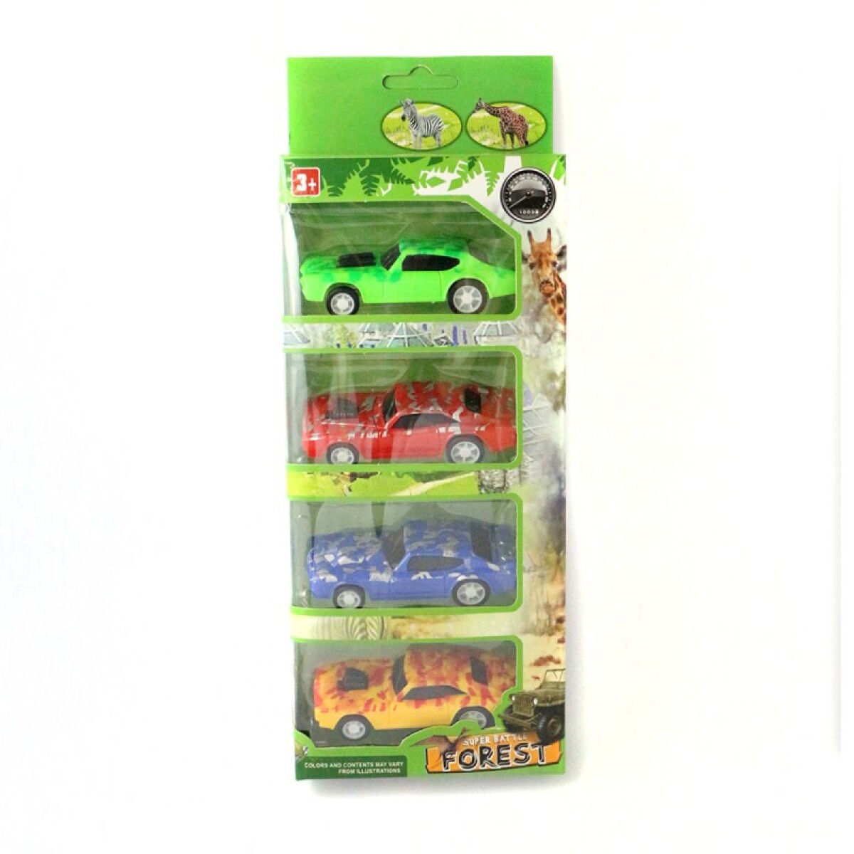 OUTLET Autos 4 pcs coleccionables caja 23*10 cm - Outlet Autos 4 Pcs Coleccionables Caja 23*10 Cm 