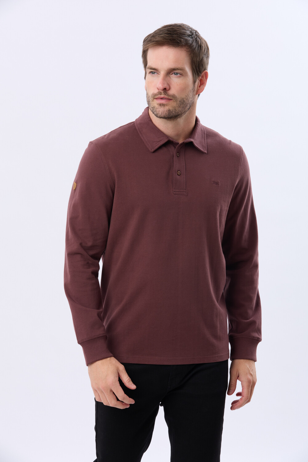 REMERA POLO JERSEY Bordo