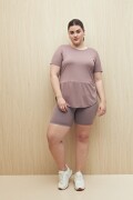 REMERA SUTRA Lila Grisáceo