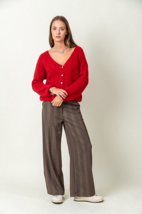 Sweater Mohair Rojo