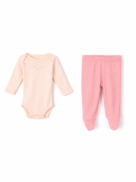 CONJUNTO BODY Y PELELE ROSADO