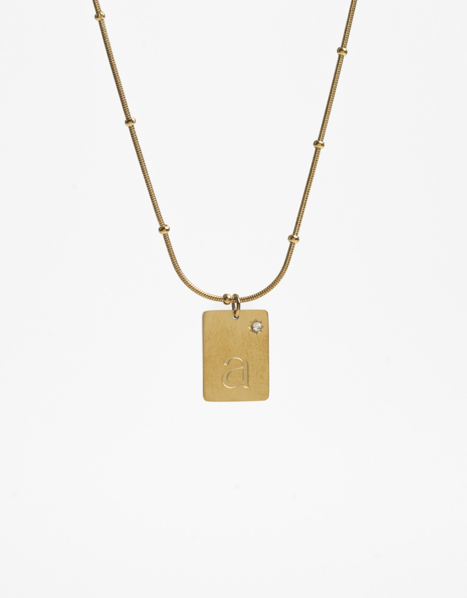 Cadena Corta Dije "a" Acero 