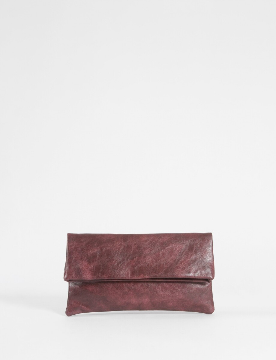 Sobre con correa removible - bordo 