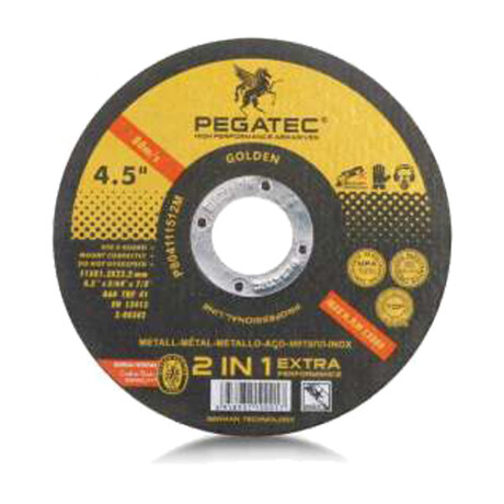 Disco Pegatec Metal 115x1.6mm Ac/inox. Disco Pegatec Metal 115x1.6mm Ac/inox.