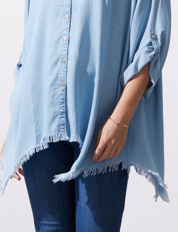 Camisa Oversize Tencel JEAN CLARO