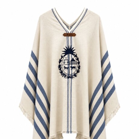 Poncho Patrio Bagual Grueso Azul