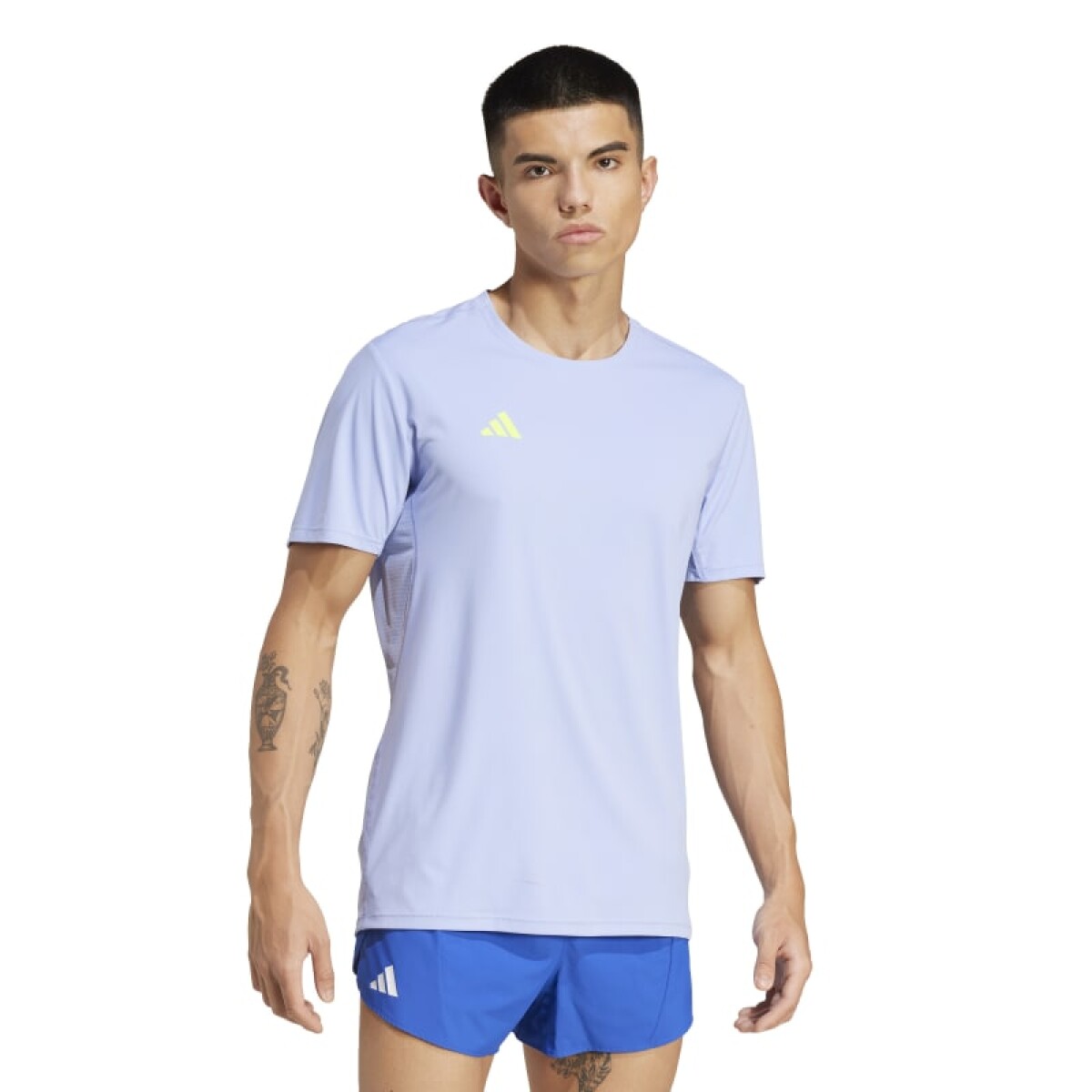 Remera Adidas Adizero de Hombre - IX2842 - Celeste 