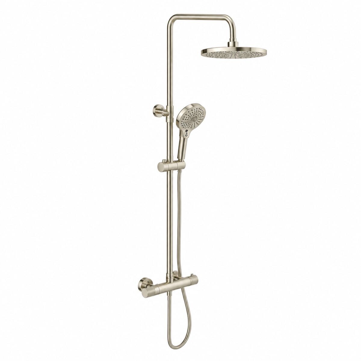 Barral Ducha Exterior Termostático Brushed Nikel Signature 
