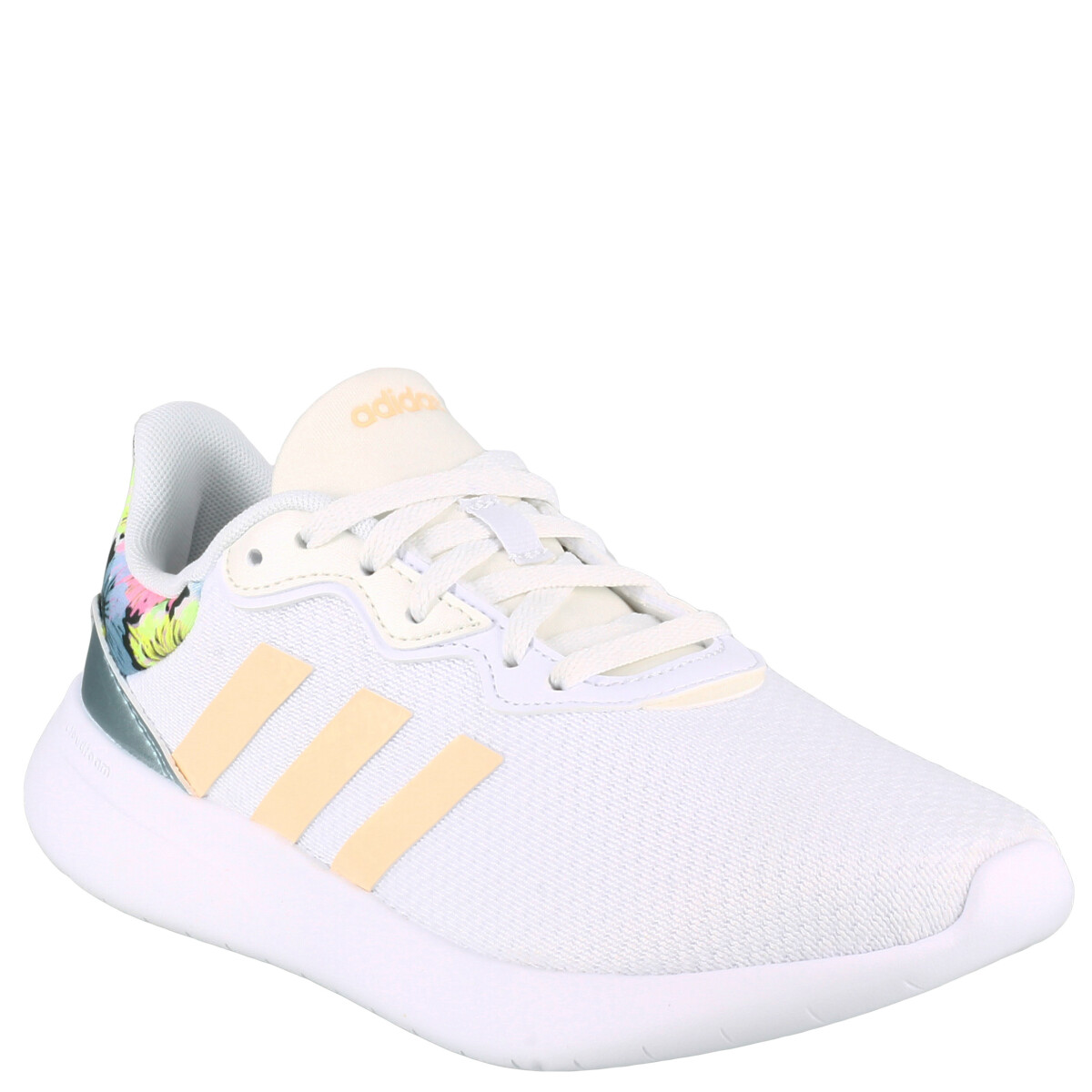 Championes de Mujer Adidas QT Racer 3.0 - Blanco - Anaranjado - Metalizado 