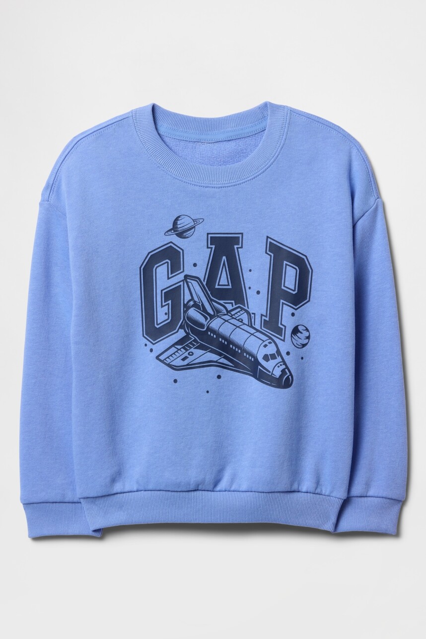 Buzo Deportivo Logo Gap Sin Felpa Toddler Niño Shirting Blue