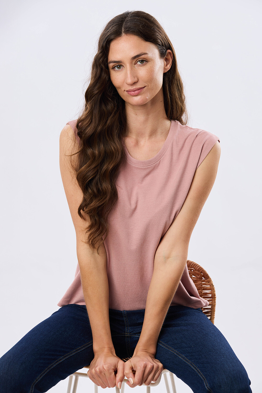 REMERA LISA DE ALGODÓN Rosado