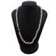Collar perlas de cultivo y broche oro 18k 2 tonos y diamantes. Collar perlas de cultivo y broche oro 18k 2 tonos y diamantes.