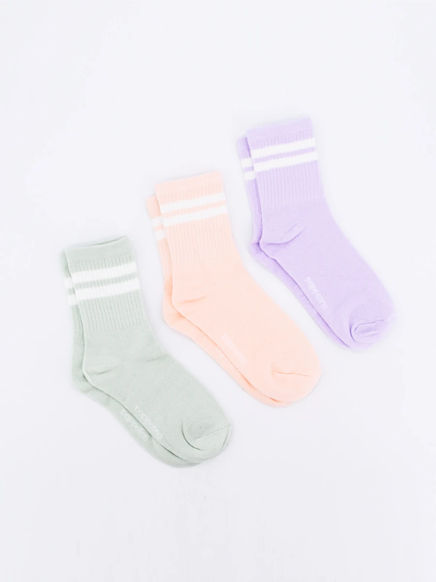 MEDIAS CAÑA CORTA PACK X 3 - VARIANTE 1 