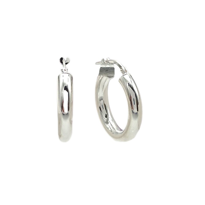 Caravana Aro Mediano- Plata Inflada-Sin Piedra- CA4019 sinpiedra