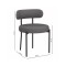 Silla Boucle Metal Y Tela GRIS OSCURO