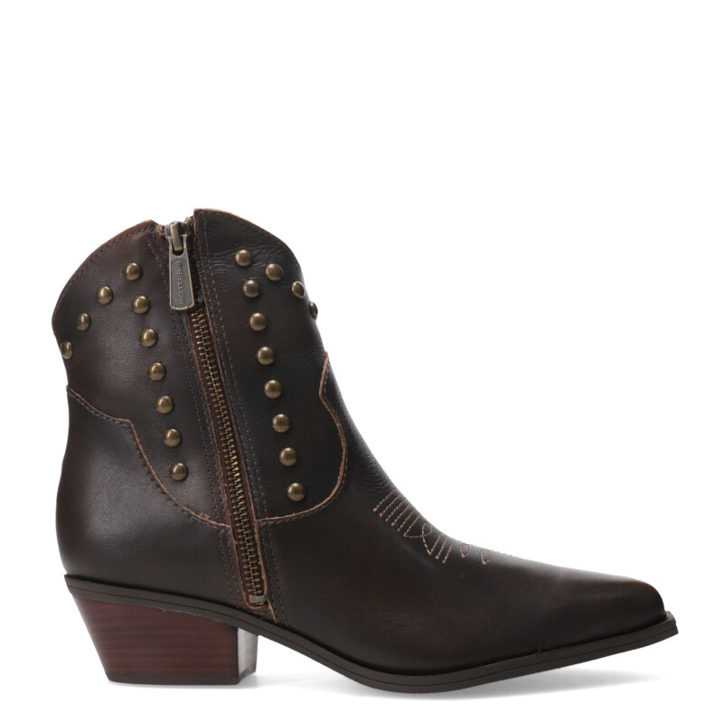 Bota de Mujer Bottero caña baja con tachas 347709 Marrón