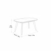 JUEGO COMEDOR NEW XS10/6 - CRUDO 305530/SE (CD) Unica