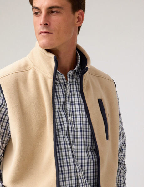 CHALECO POLAR DE ABRIGO Beige