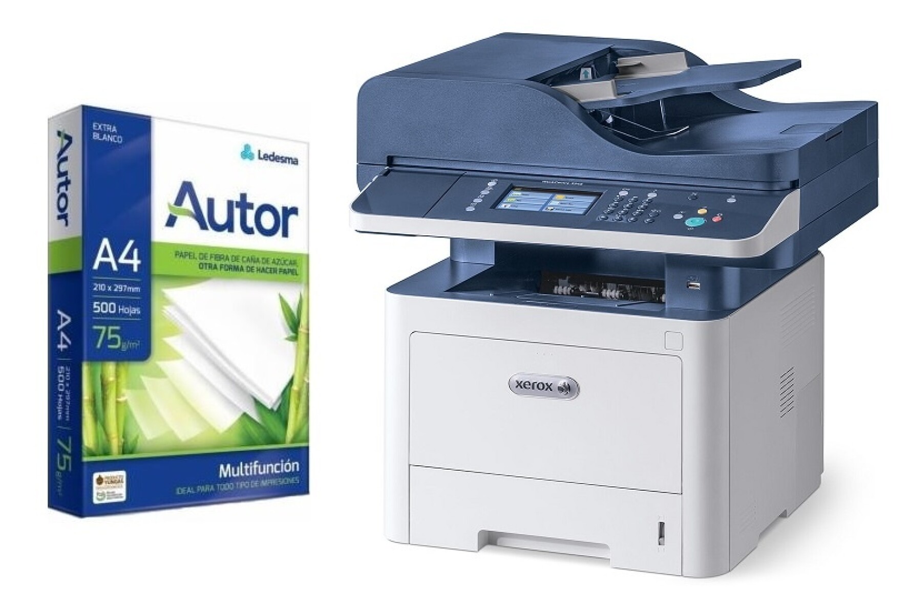 Impresora Multifuncion + Resma de 500 Hojas 