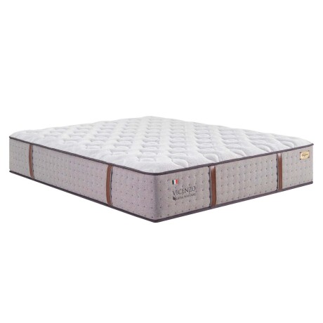 COLCHÓN KING RESORTESPOCKET GRIS VICENZO LÁTEX NATURAL