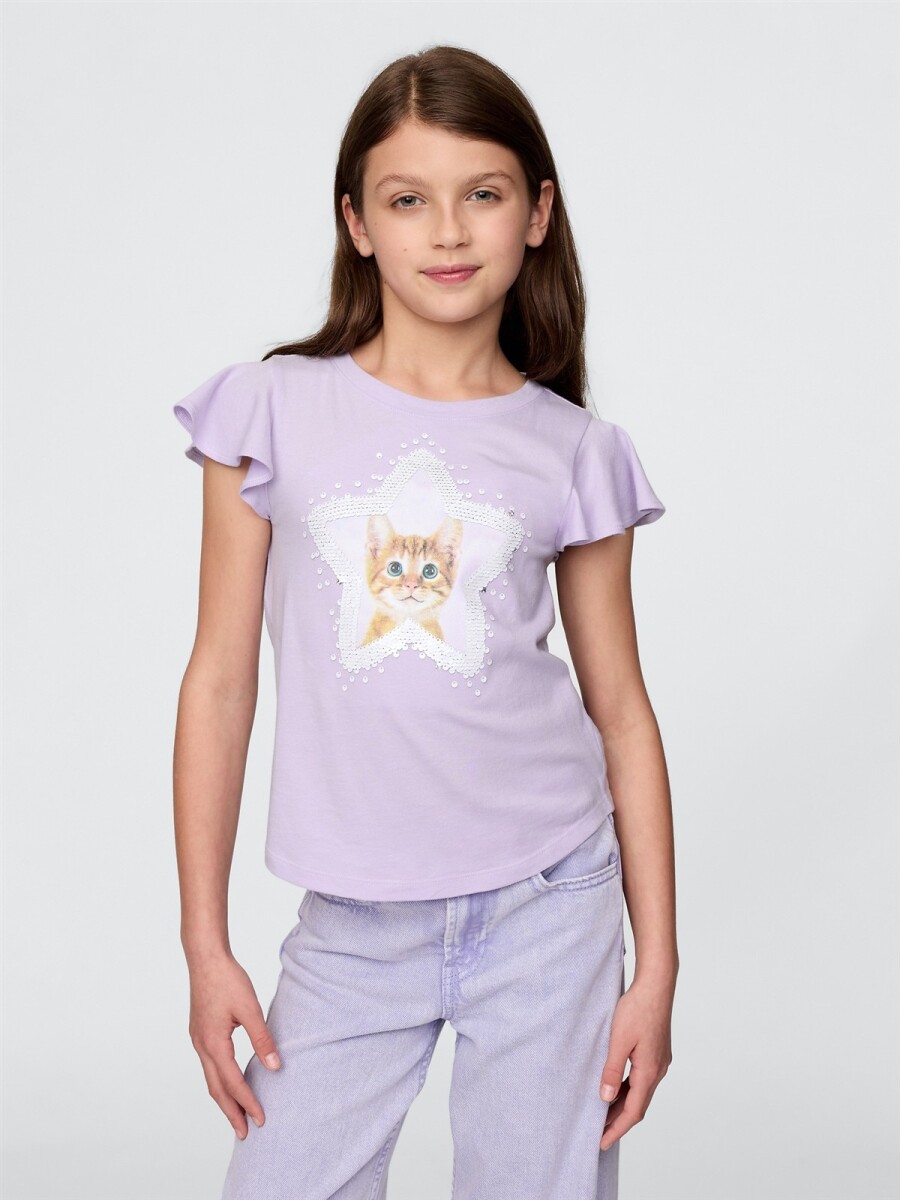 Remera Flippy Niña - Perfumed Lilac 