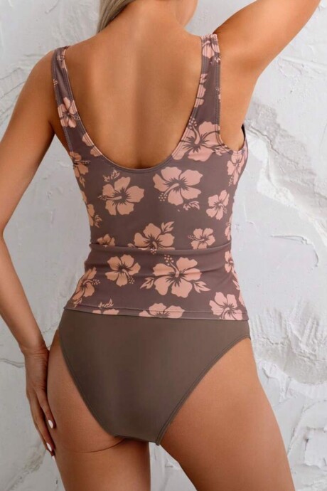 Tankini MOCHA flores Tankini MOCHA flores