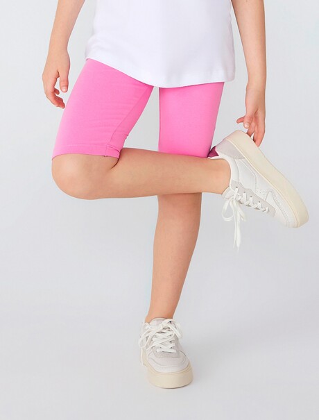 CALZA CICLISTA INFANTIL FUCSIA