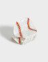 Broche Especiales Broche Acrílico Béisbol - Blanco Crudo