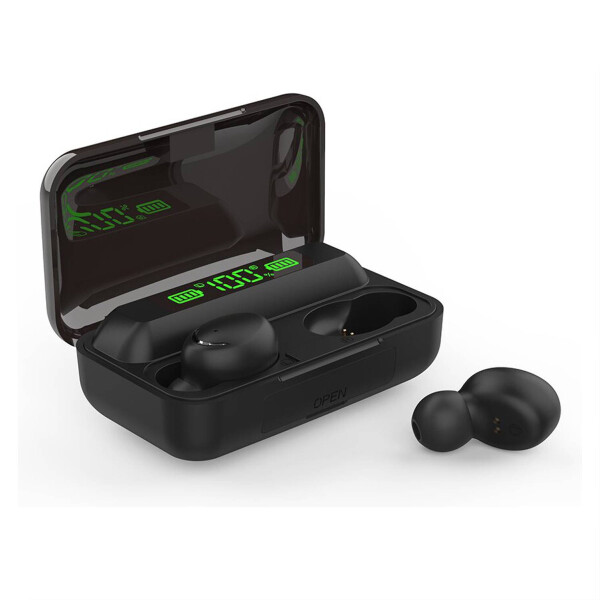 Auriculares Bluetooth Tws Bth - F9 - 5 AURICULAR BT DISPLAY F9 NEGRO/VIOLETA