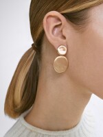 Pendientes Con Efecto Mate dorado