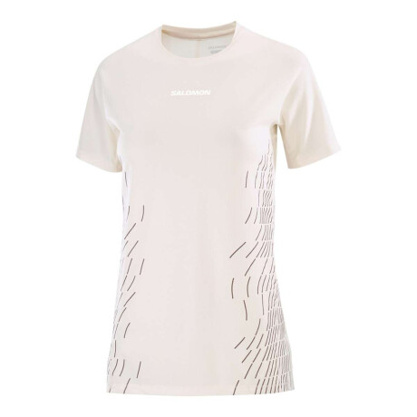 Salomon Remera Manga Corta Sense Aero Ss Tee Gfx W Para Mujer Blanco