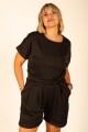 Blusa set brillitos Negro