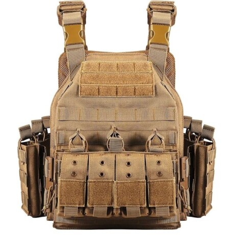 Chaleco táctico VT-6026-3 con liberación rápida Caqui