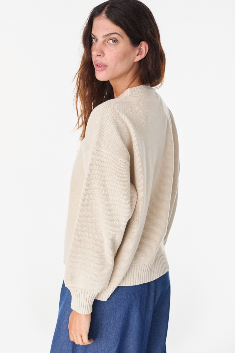 Sweater Reflejos Crudo