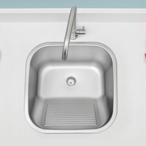 Pileta Acero Inoxidable Para Cocina 40X40X22.2 Tipo Lavadero Tramontina 000