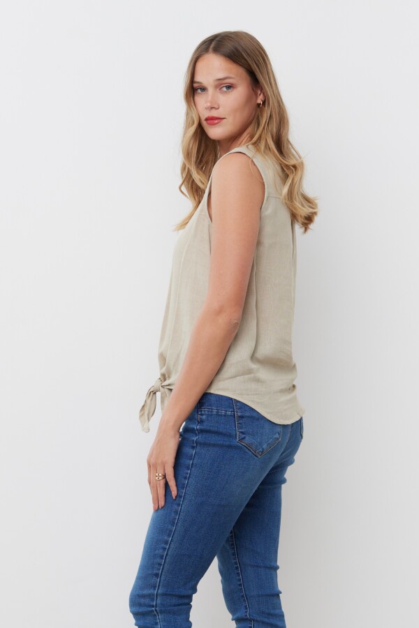 Blusa Lino BEIGE