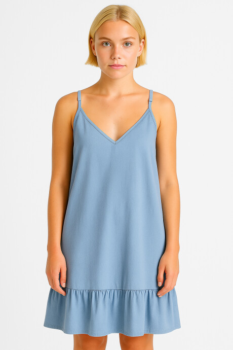 Vestido Laurenes Azul Claro