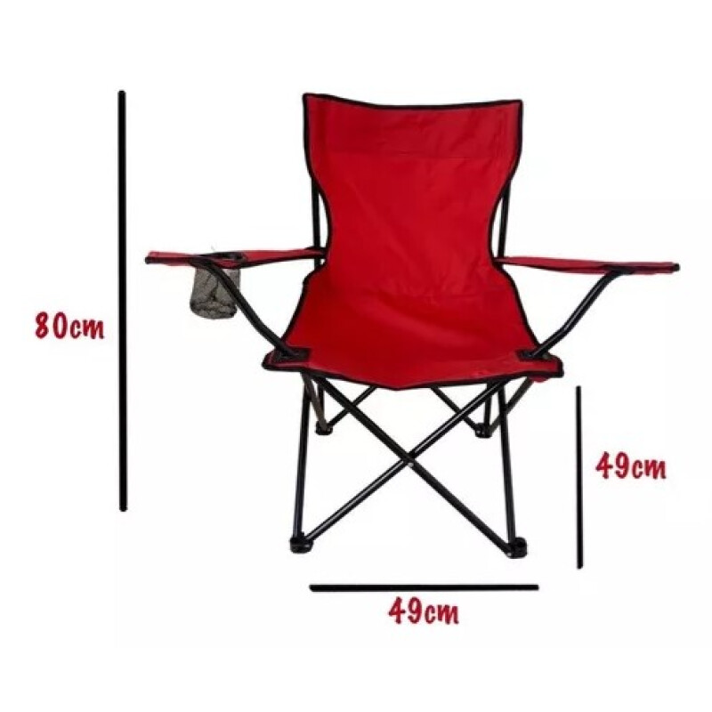 Silla De Campamento, Playa, Camping, Picnic. Portatil Para Exteriores Impermeable Con Fundas Color Rojo Silla De Campamento, Playa, Camping, Picnic. Portatil Para Exteriores Impermeable Con Fundas Color Rojo