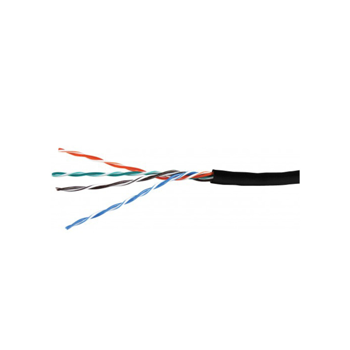 Cable de datos UTP CX Cat.6 4P negro para exterior - PS9014 